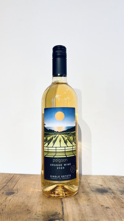 Orange wine made at Polgoon label by Mat Mcivor cornwall