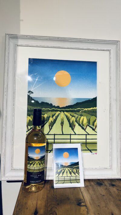 Orange wine gift set